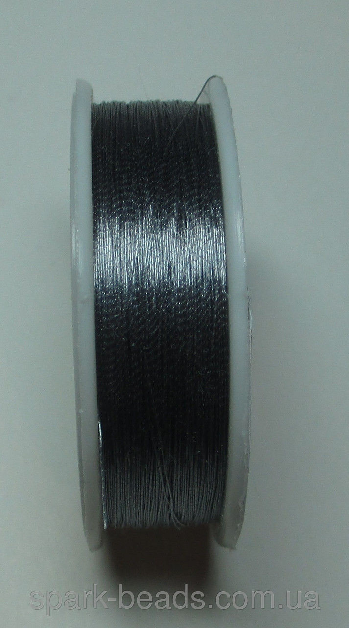 Люрекс Аллюр металлизированная нить круглая 21. Цвет серый (металлик)