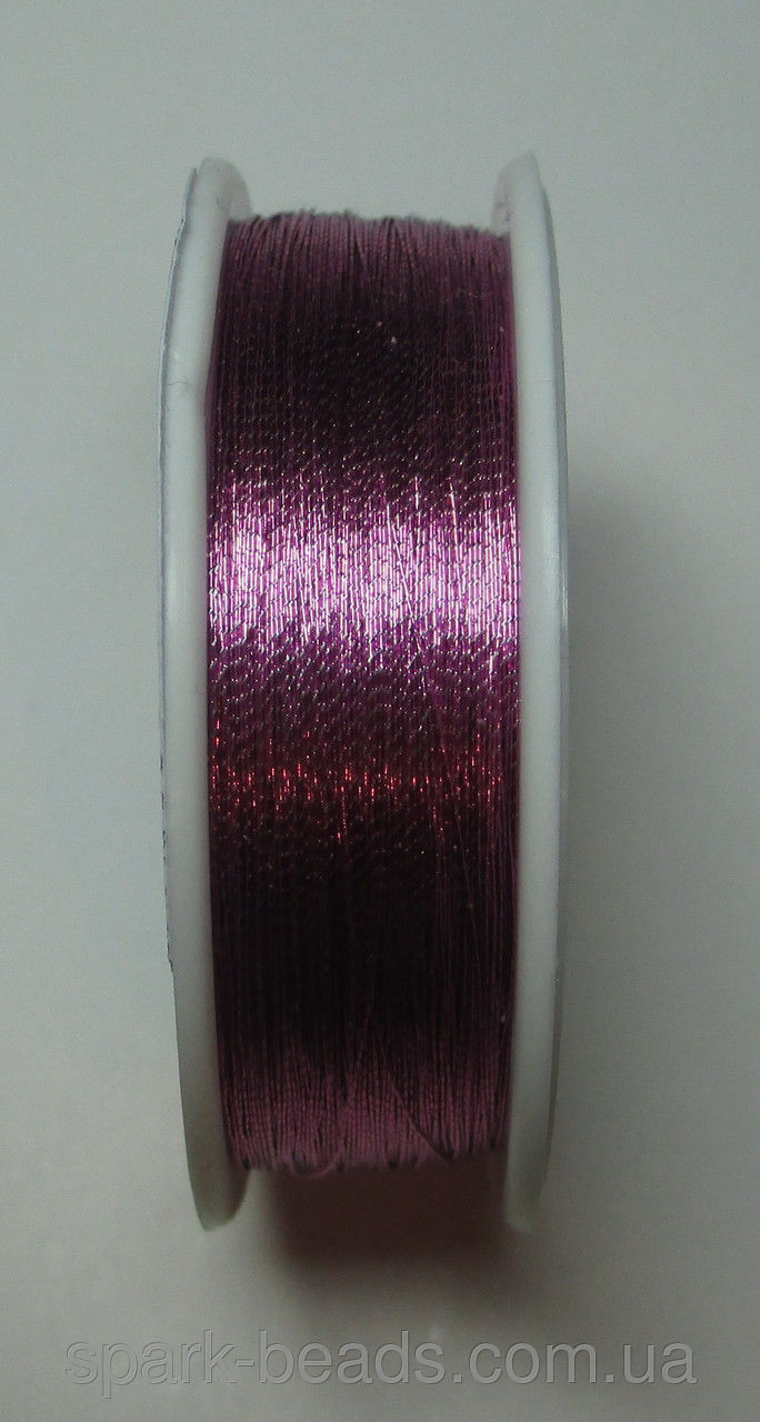 Люрекс Аллюр металлизированная нить круглая 22. Цвет лиловый