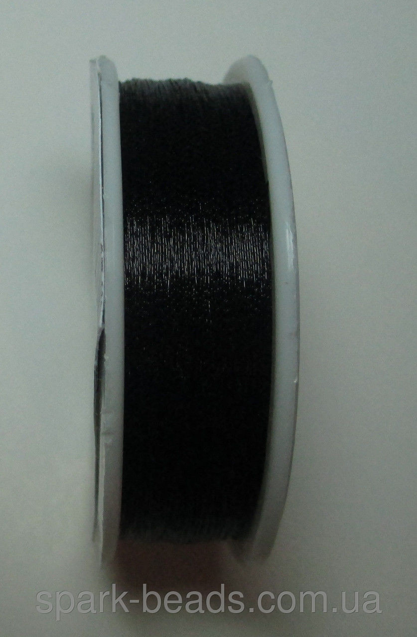 Люрекс Алюр металізована нитка кругла 02. Колір чорний