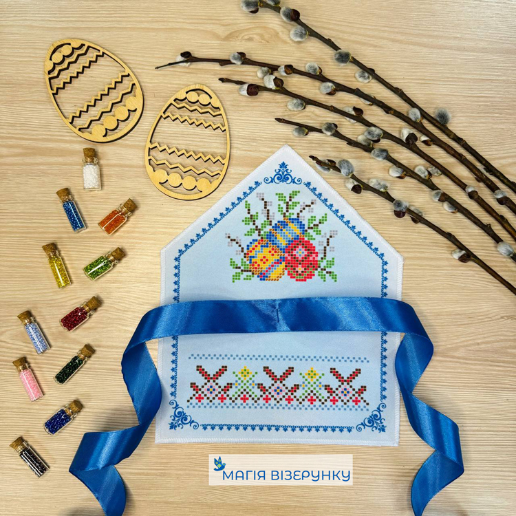 Хустка на великодній букет для вишивання ВХ-13