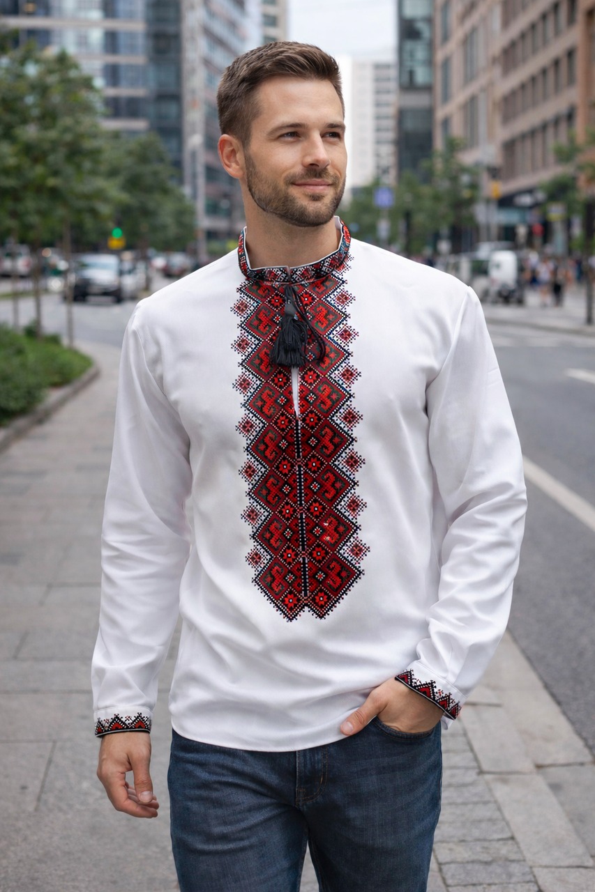 Пошита чоловіча сорочка для вишивання ПЧС-220