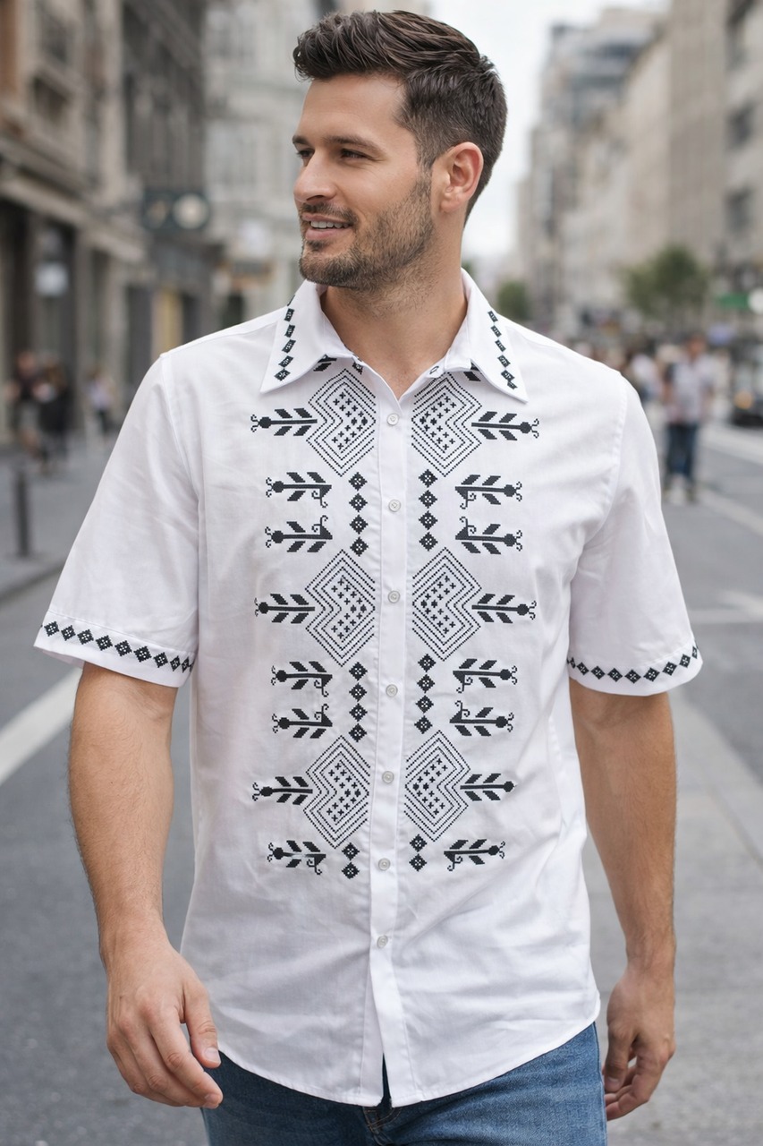 Пошита чоловіча сорочка для вишивання ПЧС-114
