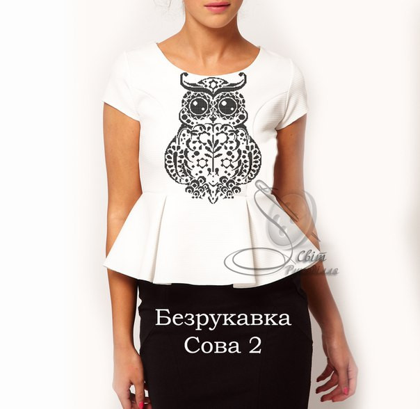 Заготовка жіночої безрукавки СОВА 2