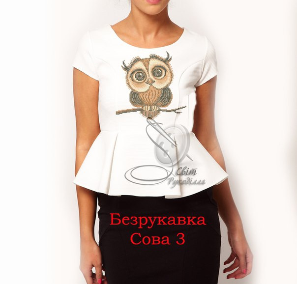 Заготовка жіночої безрукавки СОВА 3
