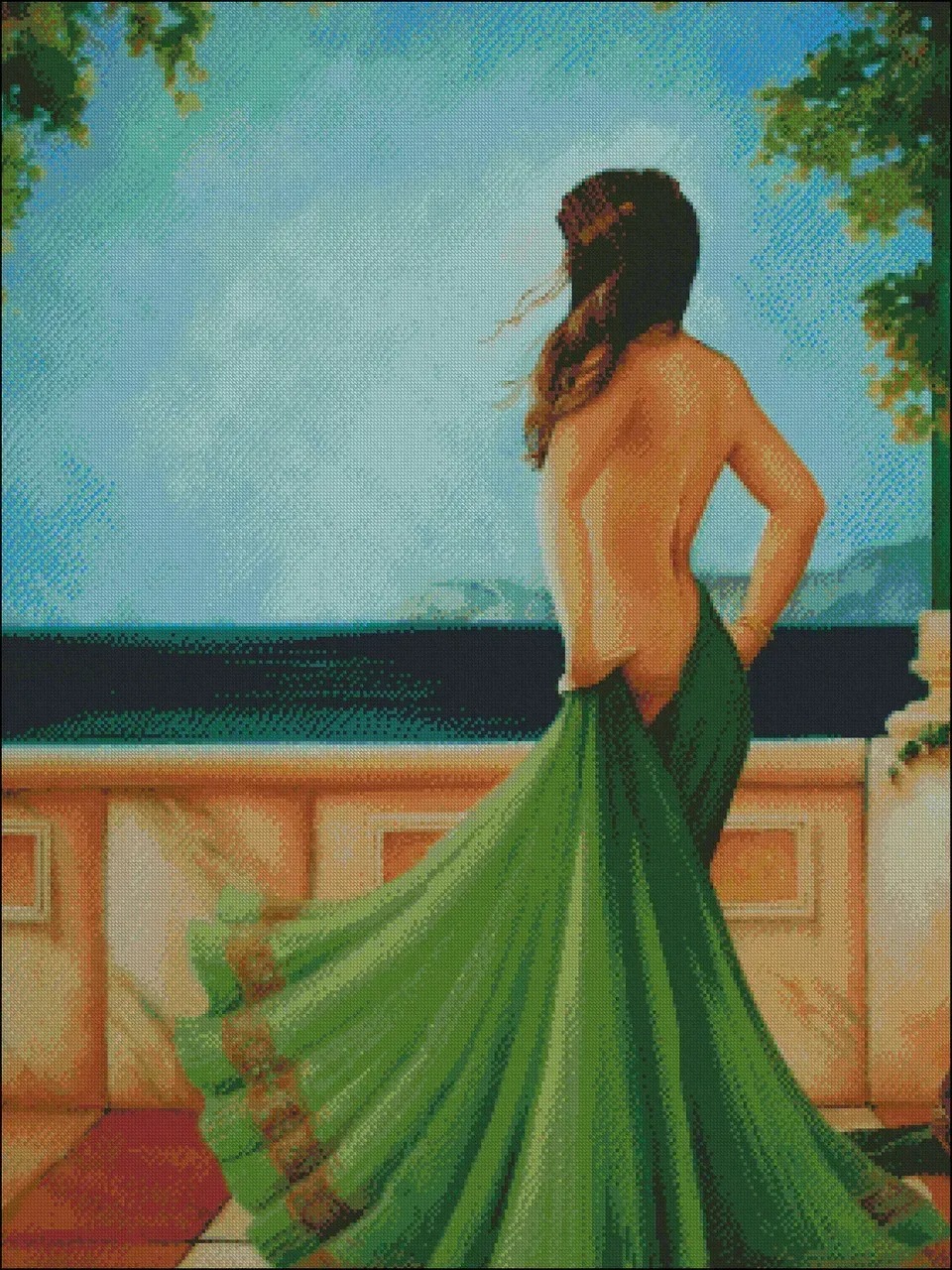 Схема для вишивання бісером або нитками А-1-015 Мрійливість