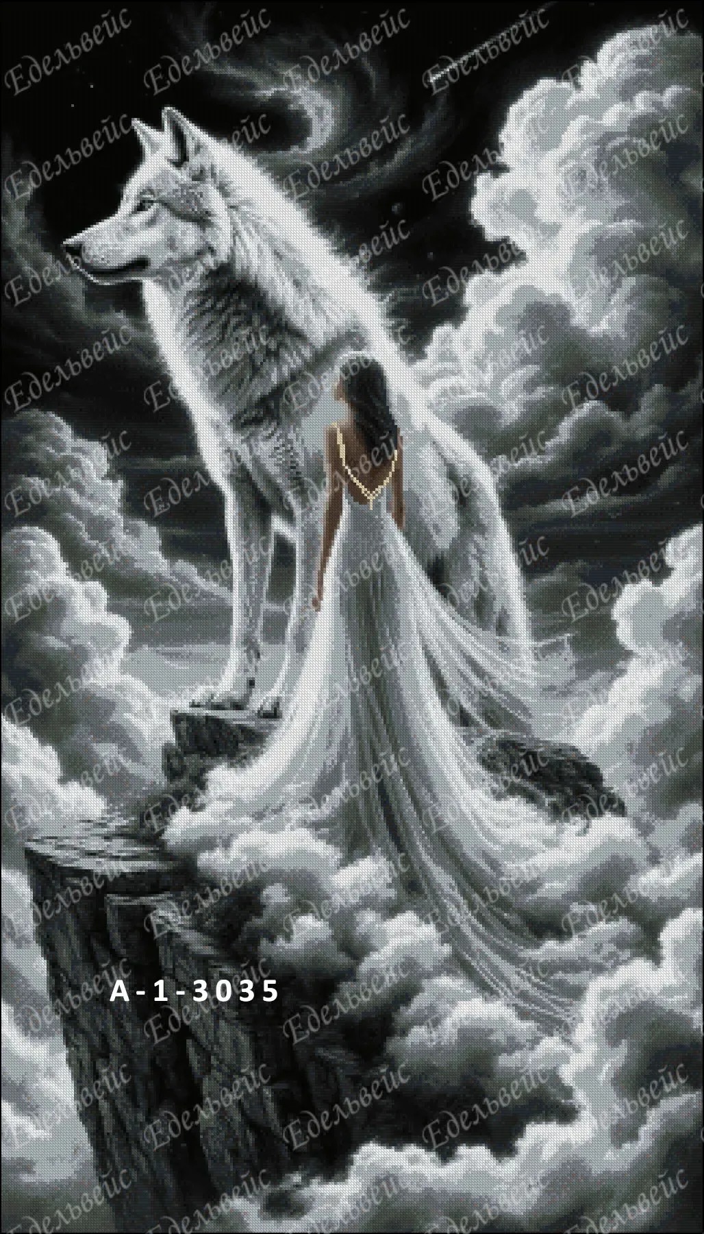 Схема для вишивання бісером або нитками А-1-3035 Вічна любов