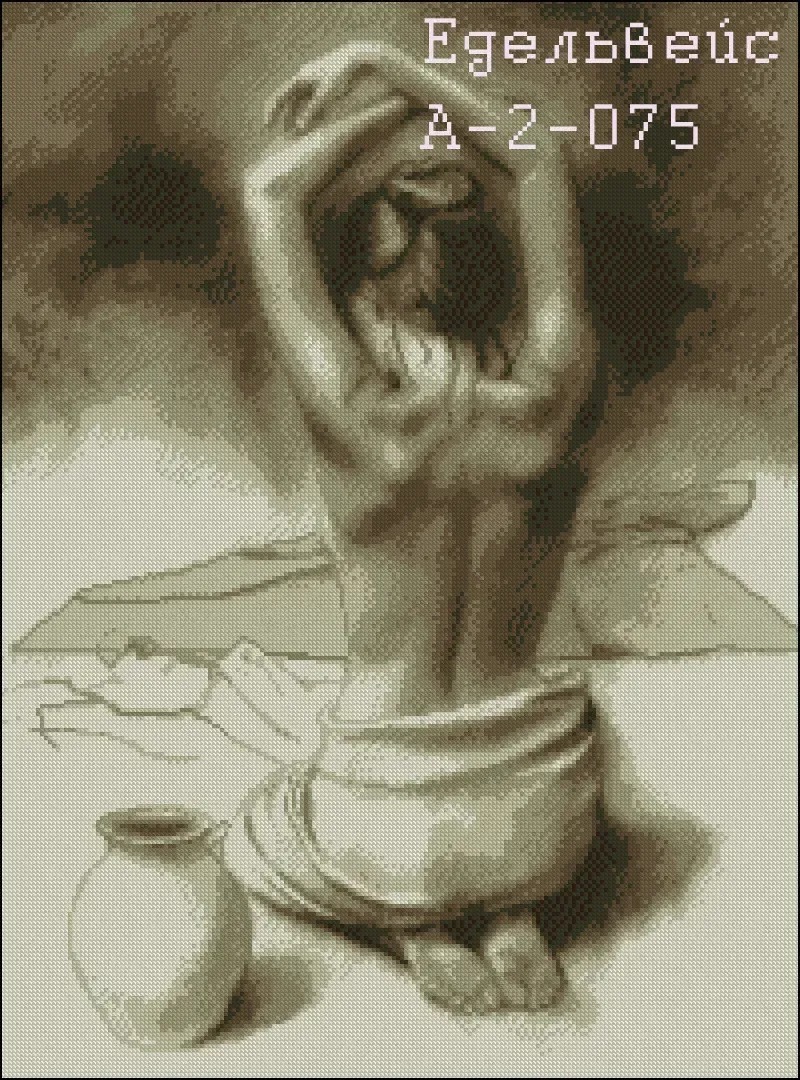 Схема для вишивання бісером або нитками А-2-075 Грація