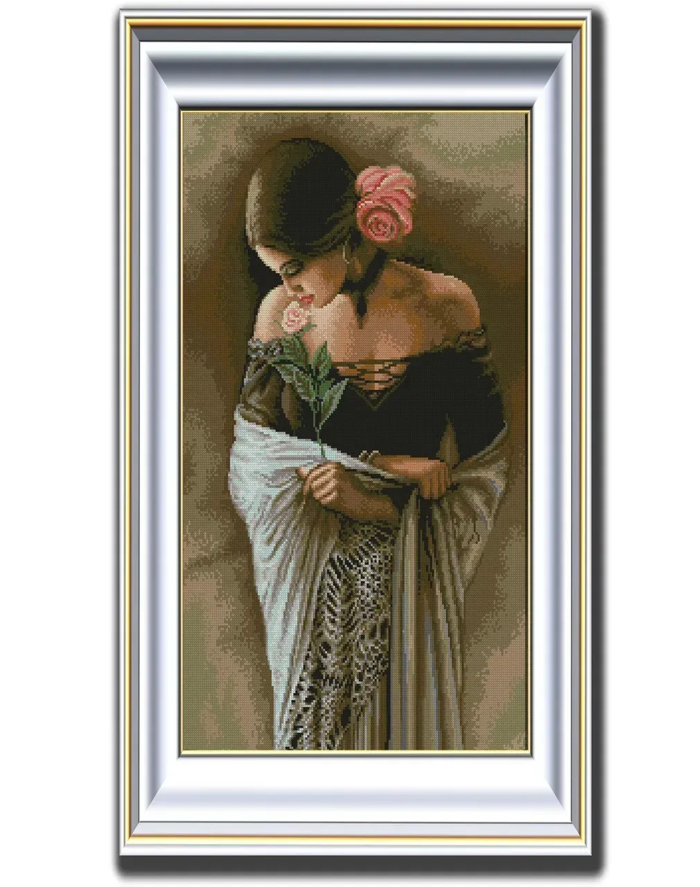 Схема для вишивання бісером або нитками А-2-001 Іспанка