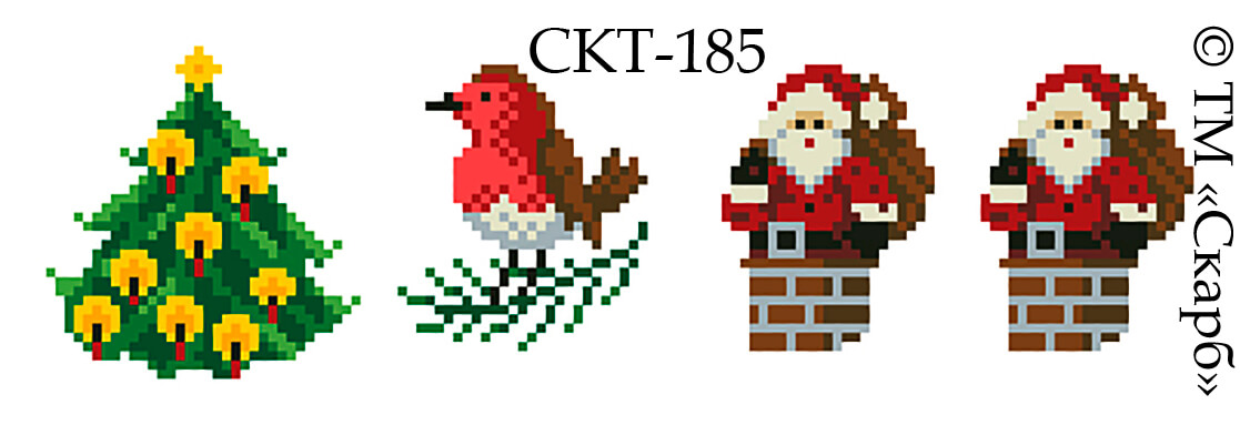 Термоналіпка з малюнком для вишивання СКТ-185