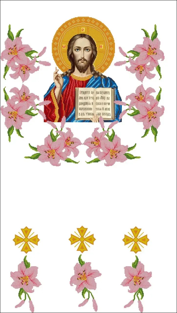 Схема-заготовка для вишивання Церковна хоругва 18