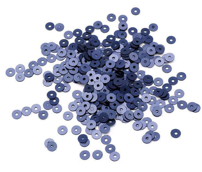 Паєтки круглі матові, колір темно-синій 4мм УТ100024174