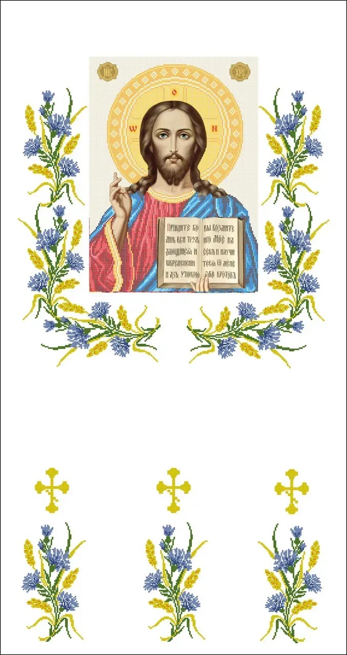 Схема-заготовка для вишивання Церковна хоругва 2