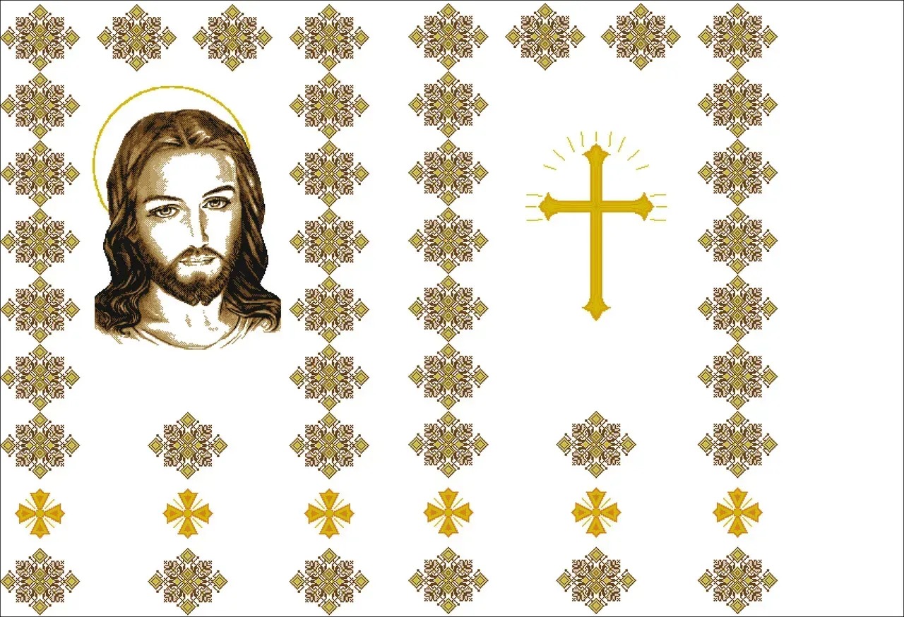 Схема-заготовка для вишивання Церковна хоругва 20