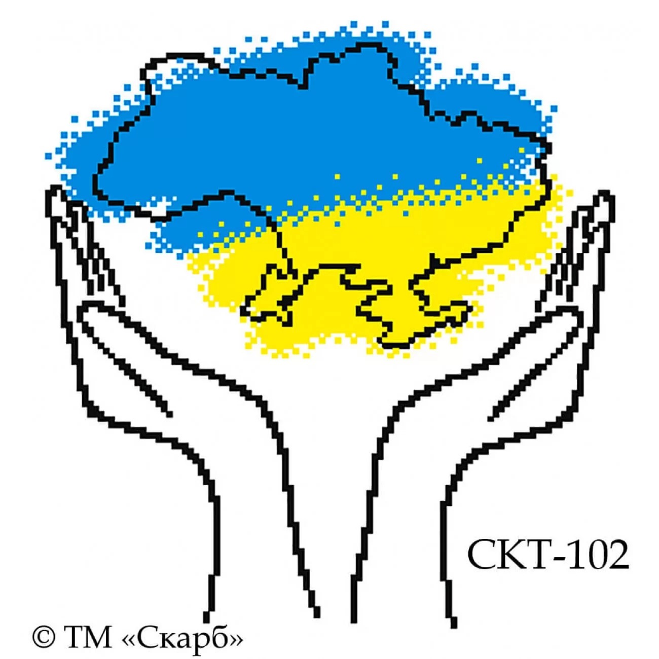 Термоналіпка з малюнком для вишивання СКТ-102