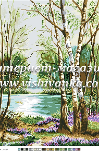 Схема на канві під вишивку нитками А-3-16-008