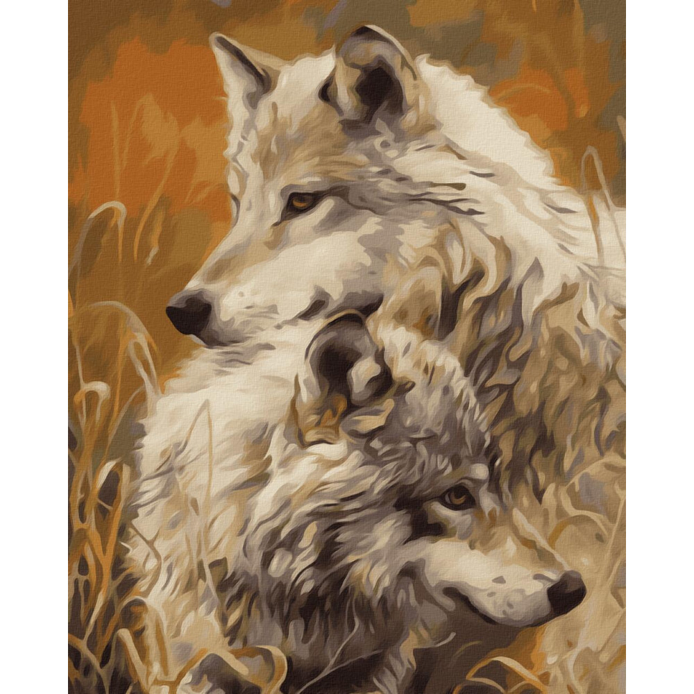 Набір для малювання картини за номерами 50051 Вовки