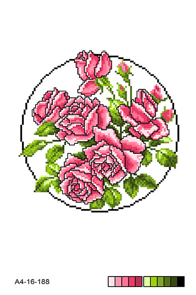 Схема на канві  під вишивку нитками  А4-16-188