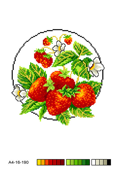 Схема на канві  під вишивку нитками  А4-16-190