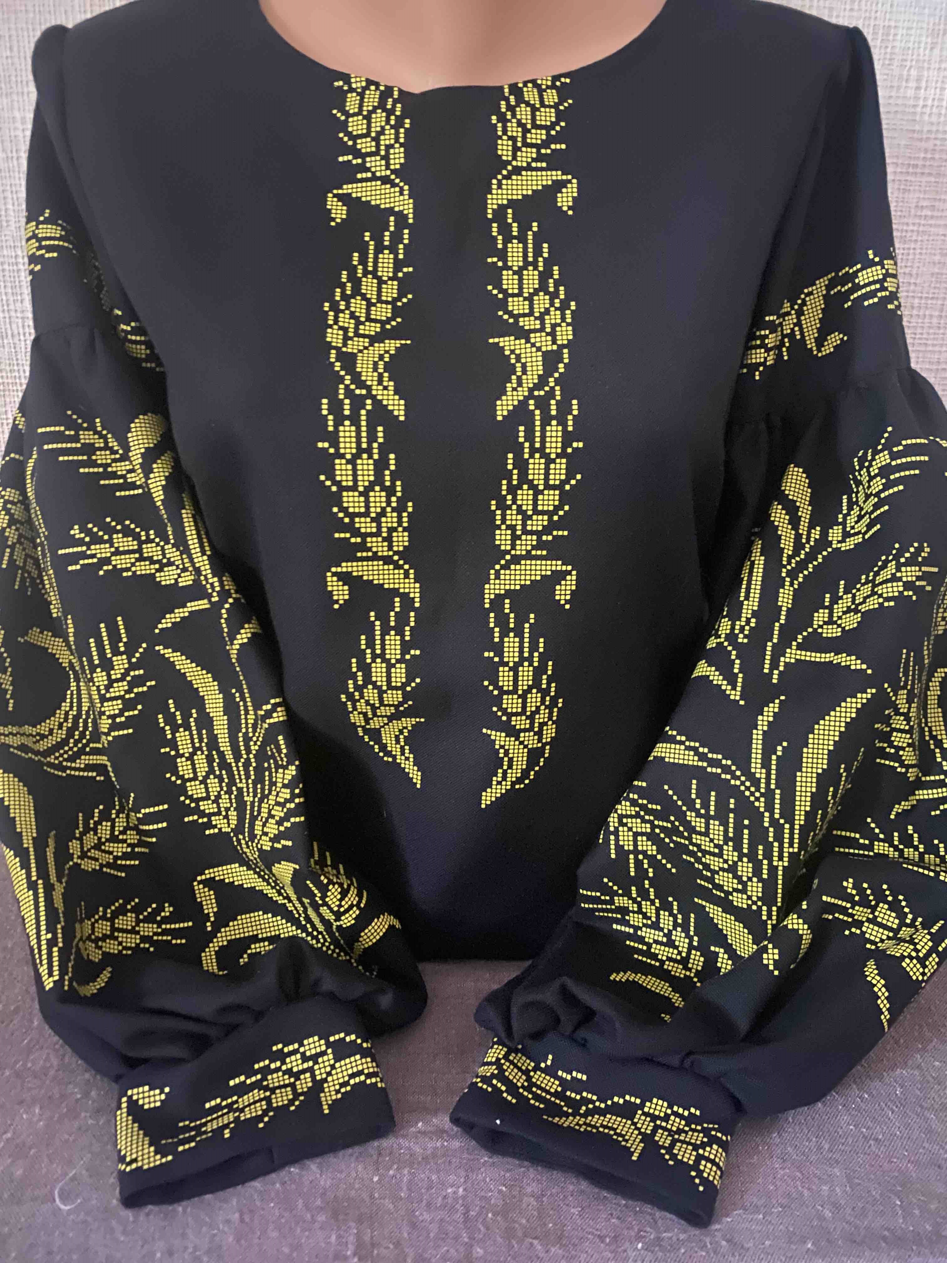 Пошита жіноча блуза для вишивання СЖ-351-3 серія Dark+ 