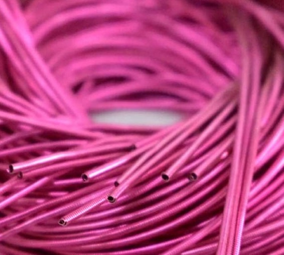Канитель гладка колір рожевий, діаметр 1мм УТ100017281