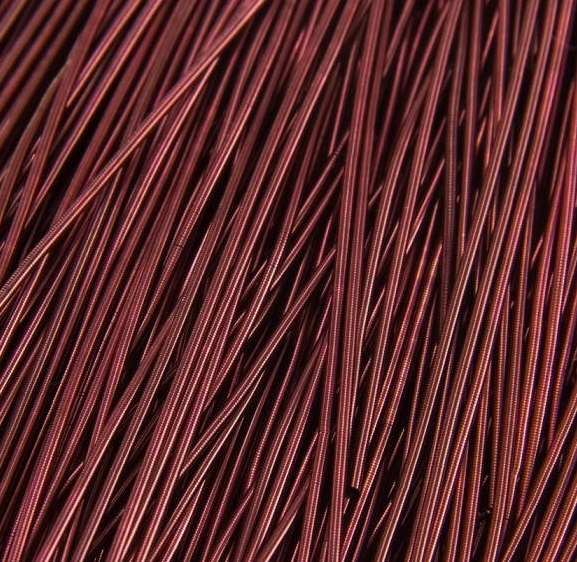 Канитель гладка колір бургундський, діаметр 1мм УТ100018465