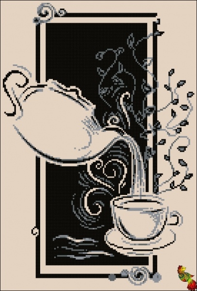 Схема для вишивання бісером ЧК3-3182 Аромат чаю