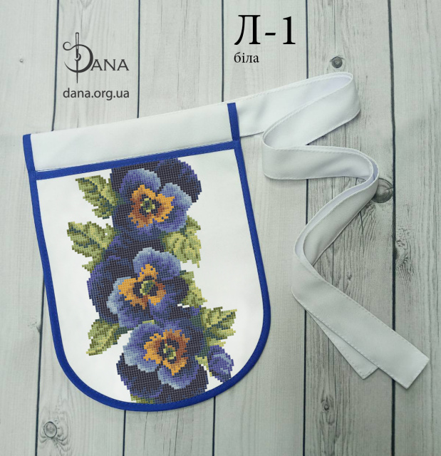 Ладунка (гаман) для вишивання бісером Л1 біла