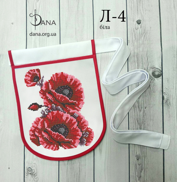 Ладунка (гаман) для вишивання бісером Л4 біла