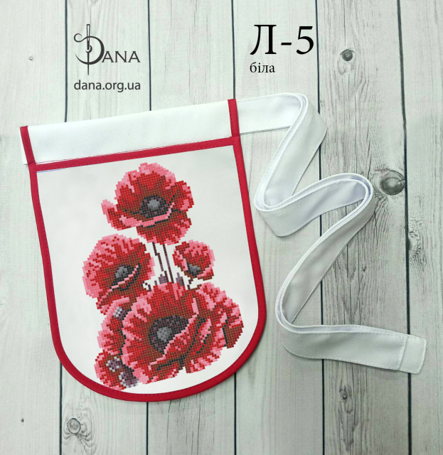 Ладунка (гаман) для вишивання бісером Л5 біла