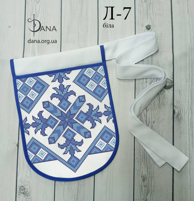 Ладунка (гаман) для вишивання бісером Л7 біла
