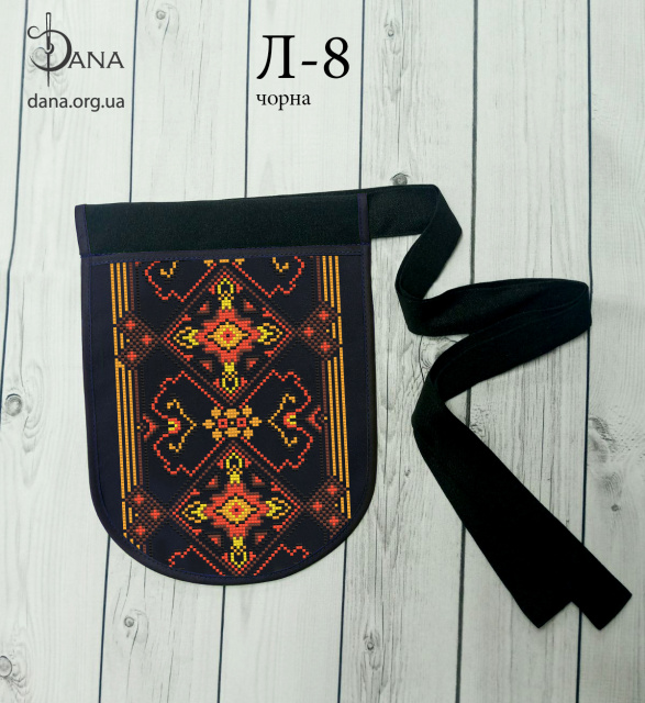 Ладунка (гаман) для вишивання бісером Л8 чорна