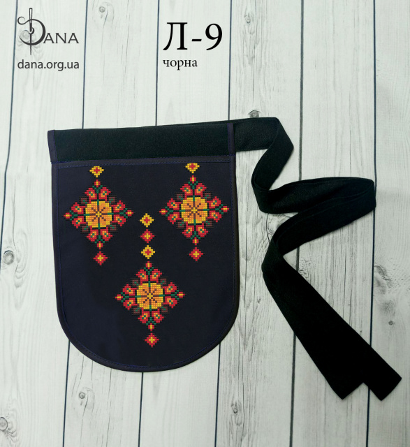 Ладунка (гаман) для вишивання бісером Л9 чорна