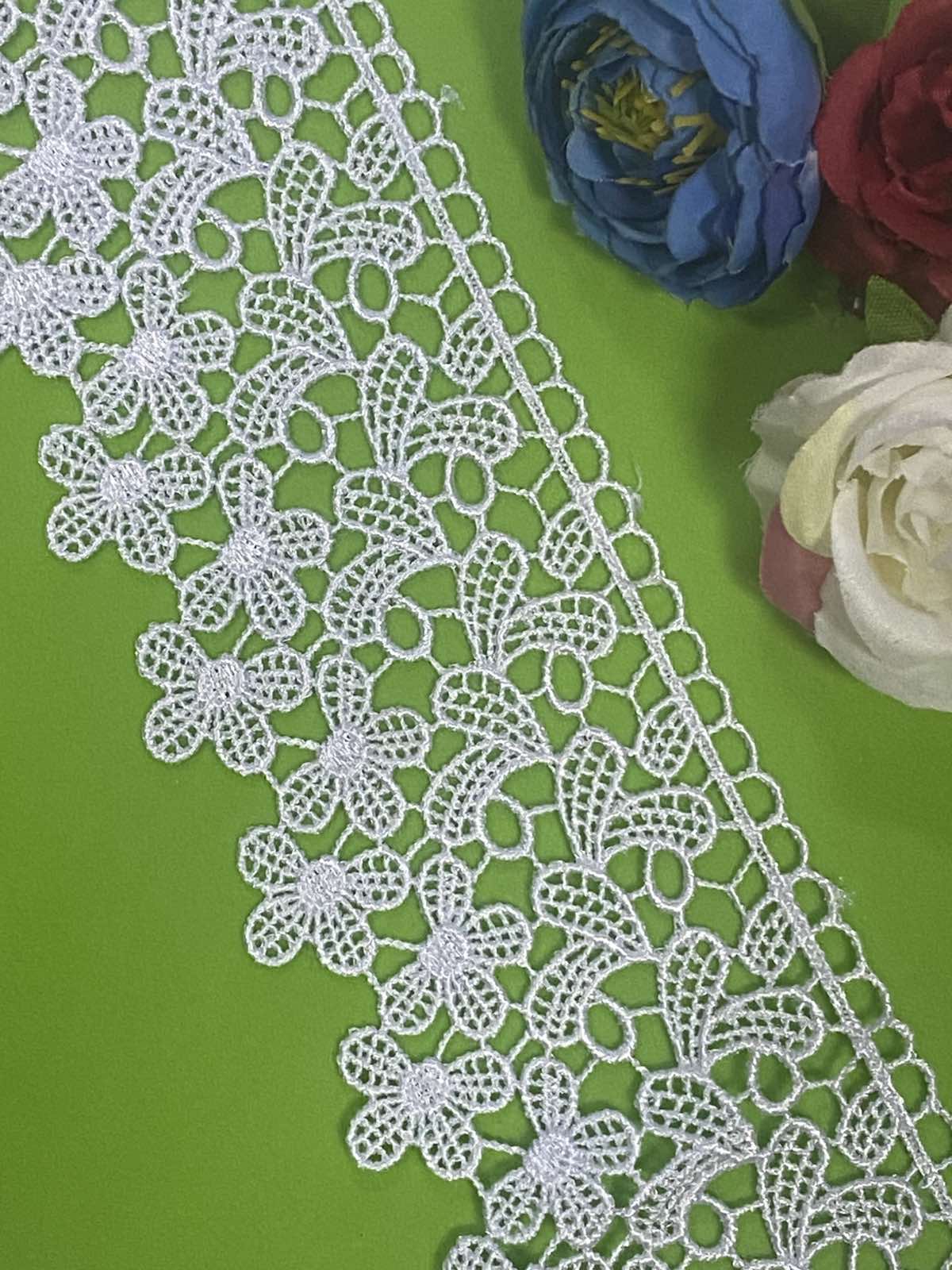 Мереживо макраме біле 6,5см