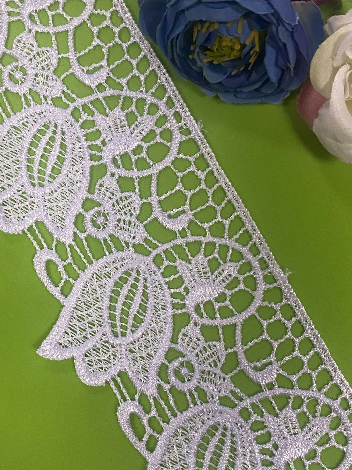 Мереживо макраме біле 7,2см