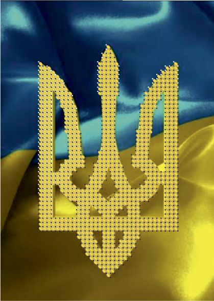 Схема для вишивки бісером А6-Д-056 Герб України