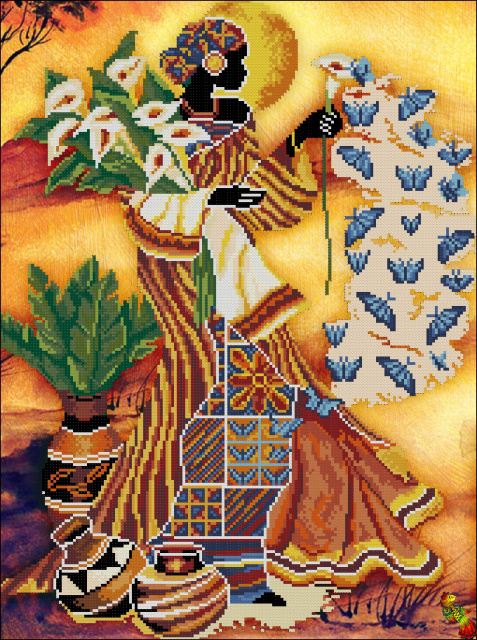 Схема для вишивання бісером ЧК2-2091 Модульна картина Подорож Соляріса від юності до мудрості ч.1 Юн