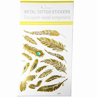 Временные татуировки на тело, цвет золотистый УТ100005907