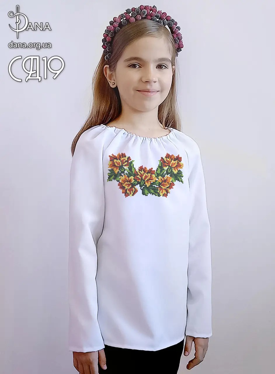 Сорочка дитяча для вишивання бісером СД19