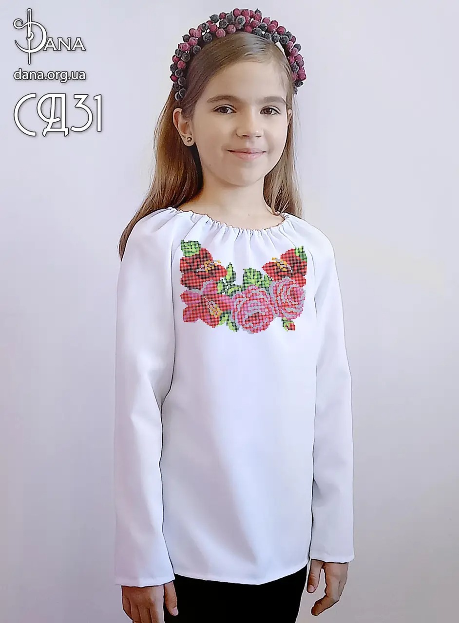 Сорочка дитяча для вишивання бісером СД31
