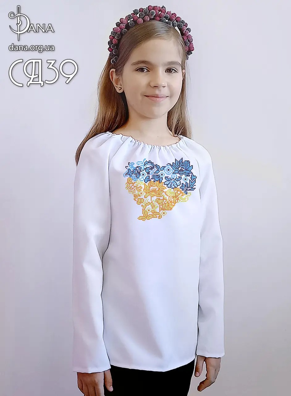 Сорочка дитяча для вишивання бісером СД39