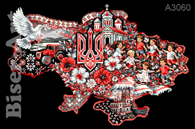 Схема для вишивки бісером (хрестиком) A3060 Душа нації
