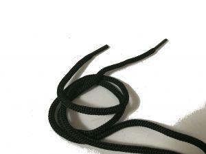 Шнурки черные, 70 см. (пара)