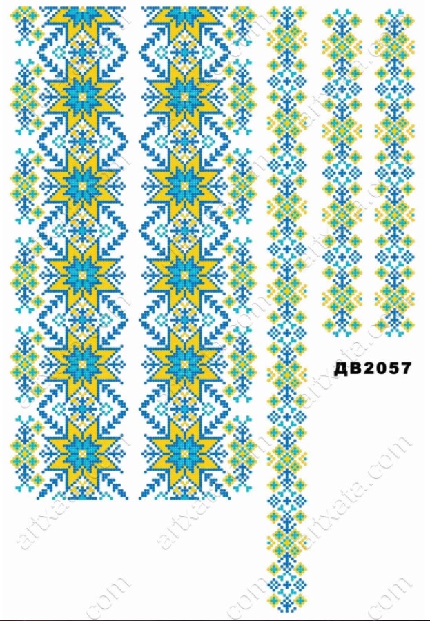 Термоналіпка з малюнком для вишивання ДВ-2057