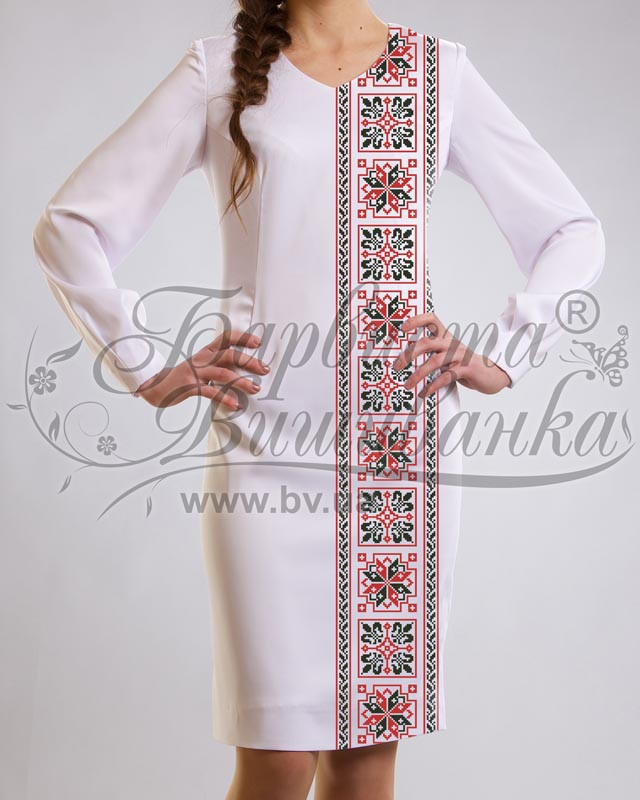 Заготовка женского платья для вышивки Барвиста вишиванка №46-1