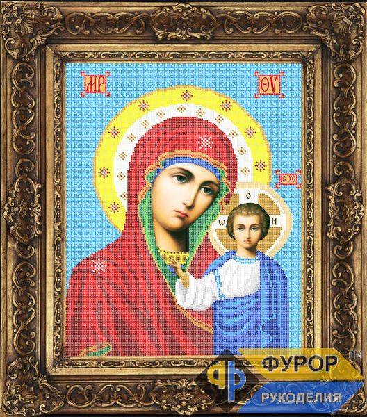 Схема иконы для вышивки бисером - Казанская Пресвятая Богородица, Арт. ИБ3-006