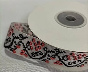 Репсова стрічка 2,5см, Калина