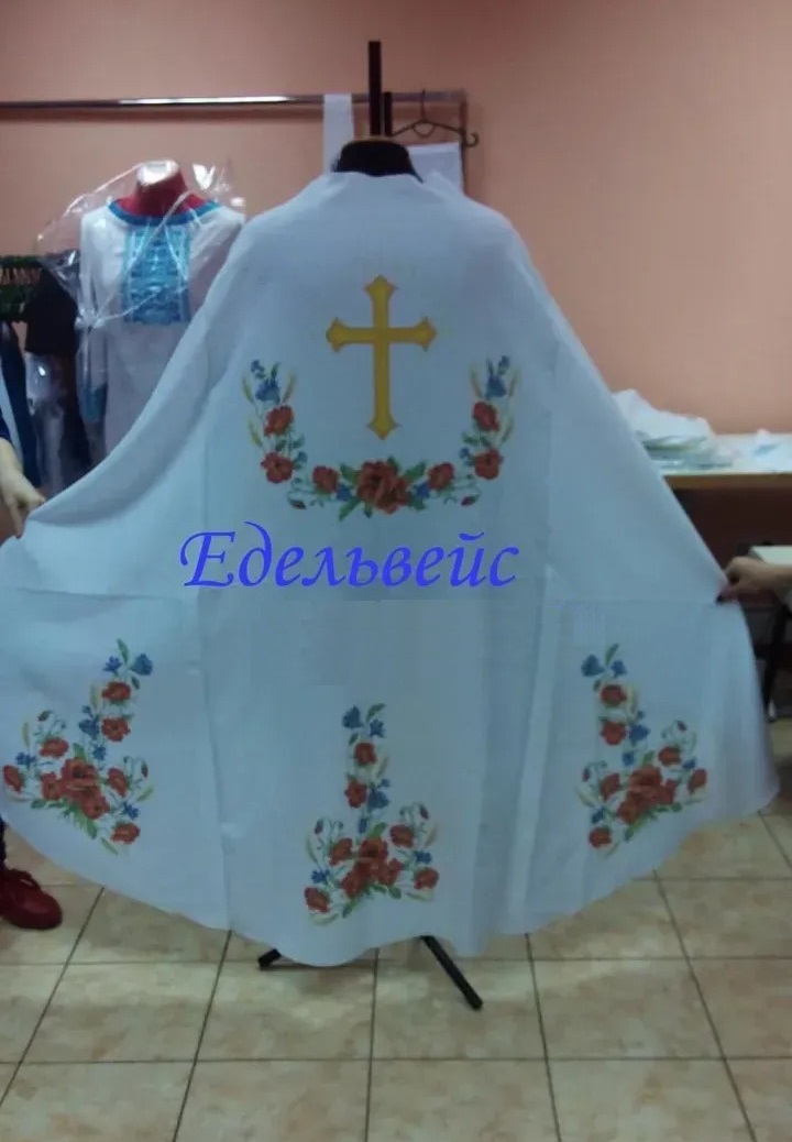 Комплект заготовок для вишивання церковного одягу (фелона)