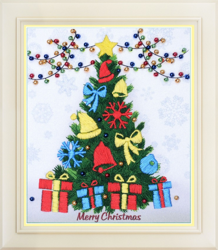 Набор для вышивки декоративными швами OlanTa R-039 Счастливого Рождества!