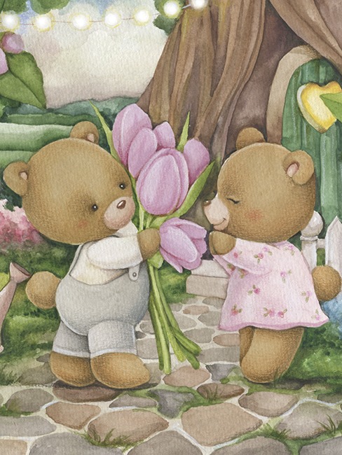 Набір для малювання картини за номерами 180584 Перший букетик 