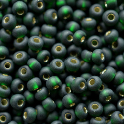 Бісер Preciosa Чехія №57150 зелений темний, матовий
